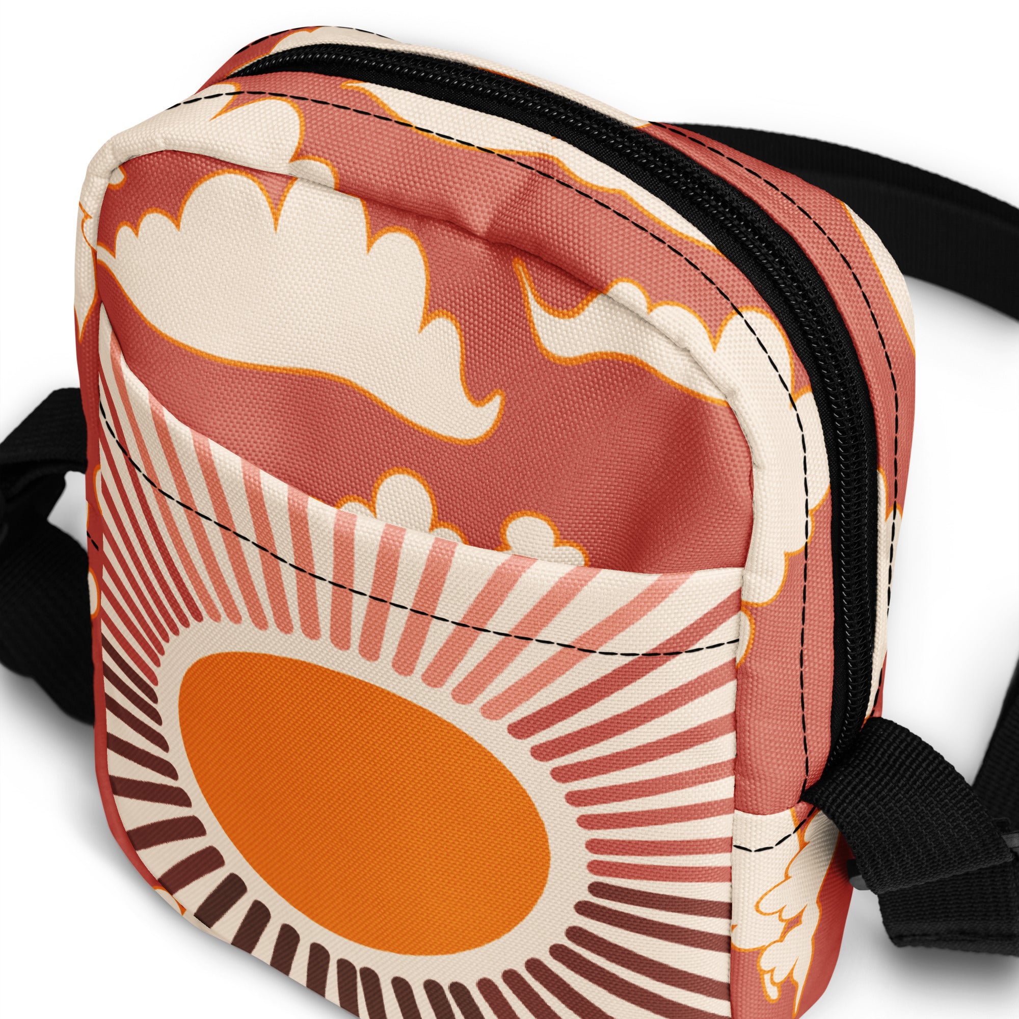 Pink Sunset Glow Crossbody Bag: Golden Hour Chic