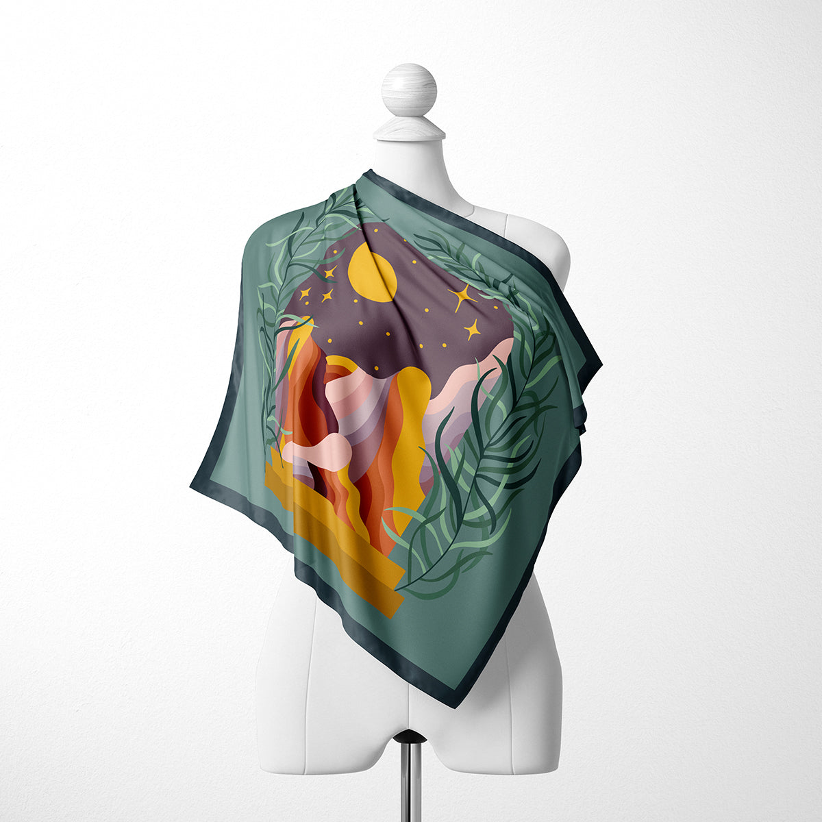 Strange Portals Silk-Modal Scarf: Journey Between Worlds