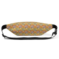 Groovy Vibes Fans & Ferns Fanny Pack: 1970s Retro Fashion