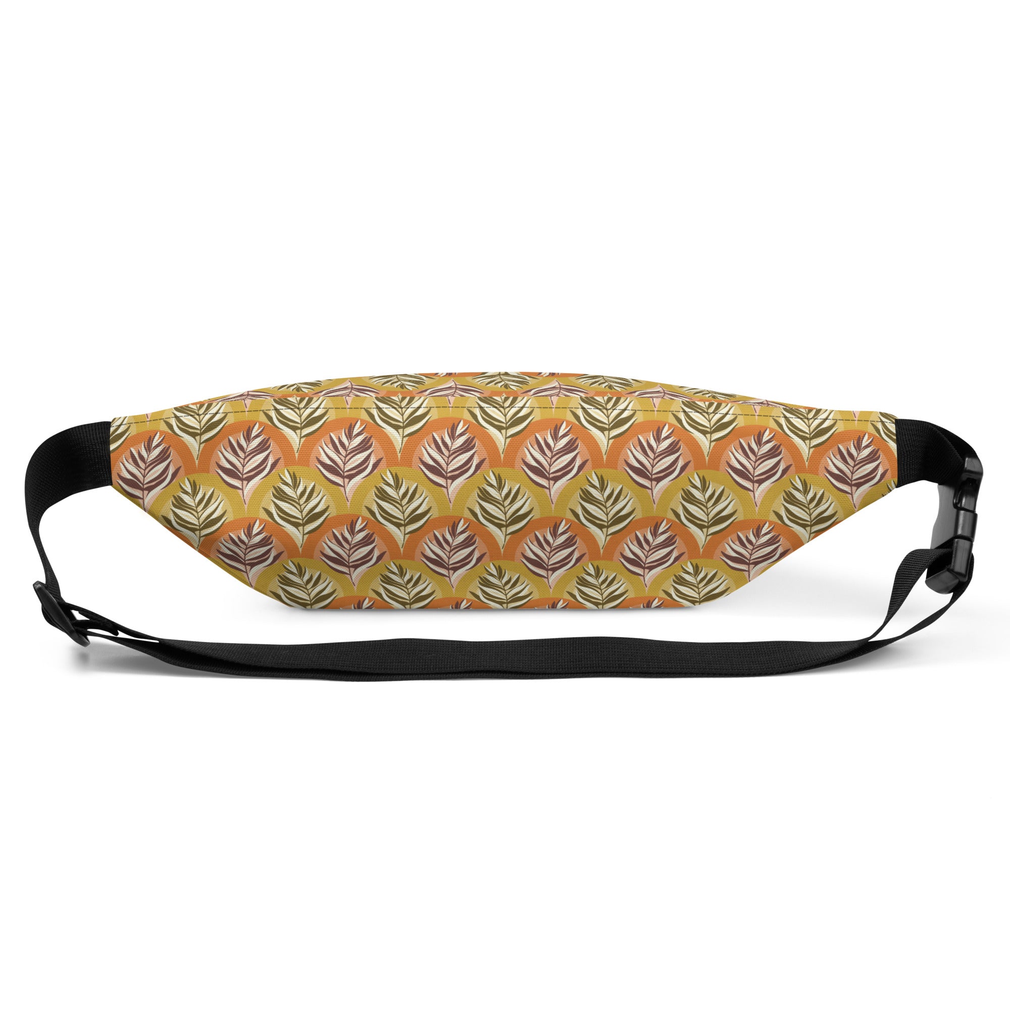 Groovy Vibes Fans & Ferns Fanny Pack: 1970s Retro Fashion