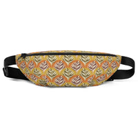 Groovy Vibes Fans & Ferns Fanny Pack: 1970s Retro Fashion