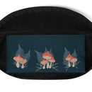 Navy and Coral Mushroom Fanny Pack: Forest Friends