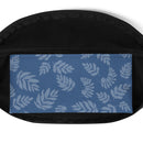 Blue Wavy Fern Fronds Fanny Pack: Keep Essentials Close