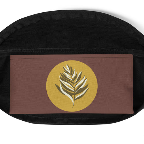 Groovy Vibes Fans & Ferns Fanny Pack: 1970s Retro Fashion