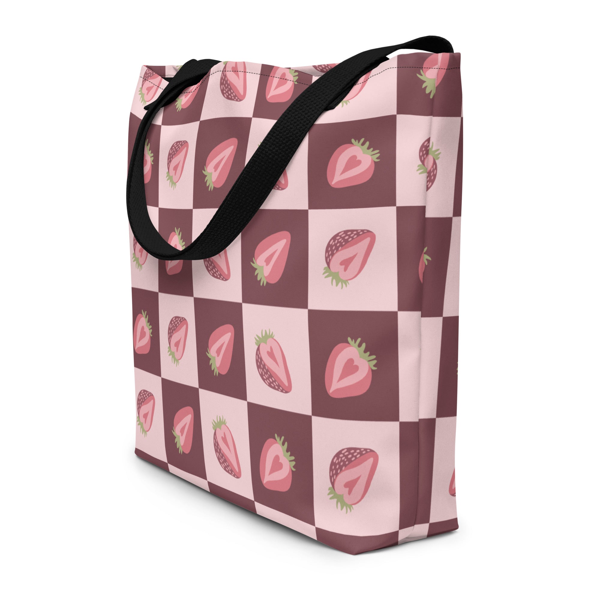 Limited-Edition Strawberry Parade Deluxe Market Tote Bag