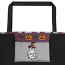 Haunted Checkerboard Deluxe Market Tote: Because Everyday is Halloween