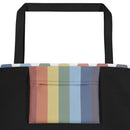 Rainbow Heart Deluxe Market Tote: Showcase Your Pride