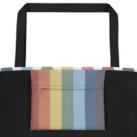 Rainbow Heart Deluxe Market Tote: Showcase Your Pride