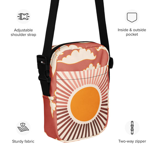 Pink Sunset Glow Crossbody Bag: Golden Hour Chic