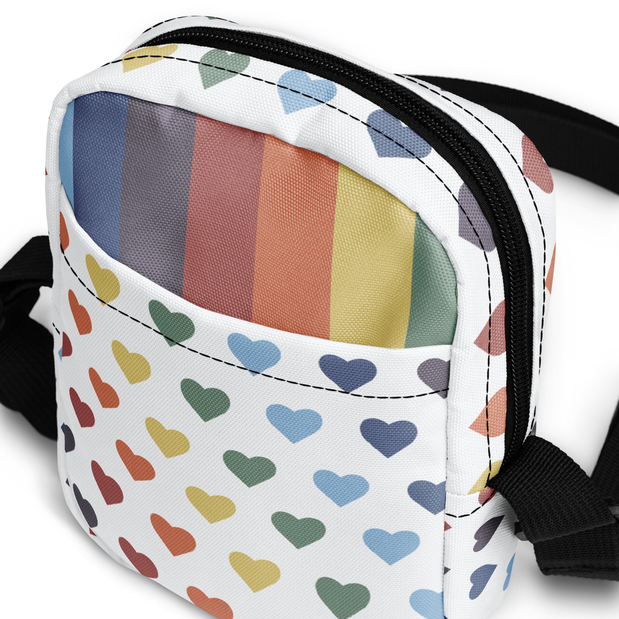 Pastel Rainbow Heart Crossbody Bag: Style, Function, & Pride