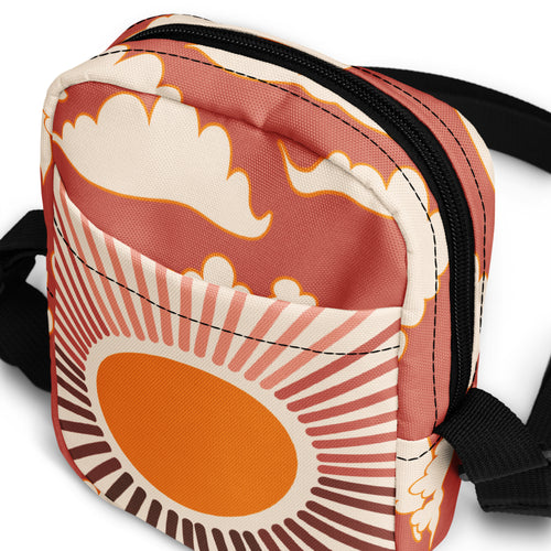 Pink Sunset Glow Crossbody Bag: Golden Hour Chic